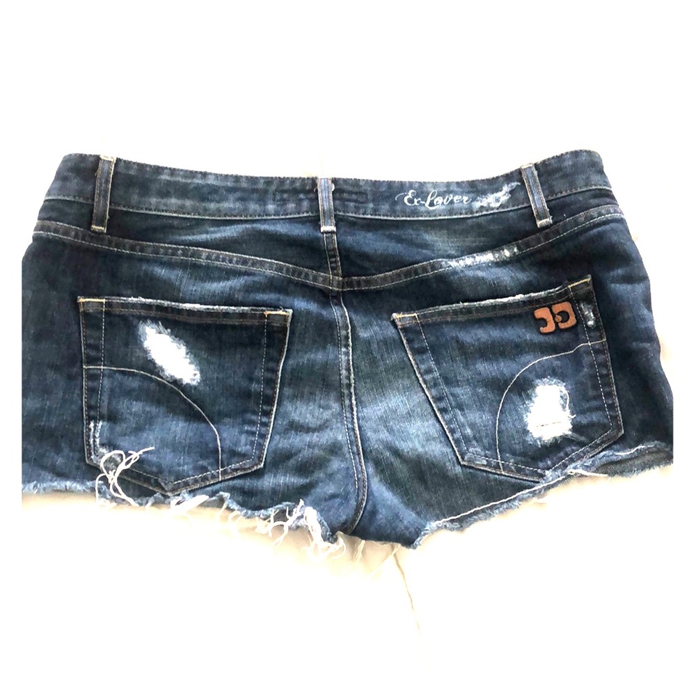 Joe’s Dark Denim Distressed Cutoff Shorts